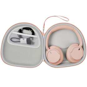 PAIYULE headphone case exterior texture shows durable fabric for travel