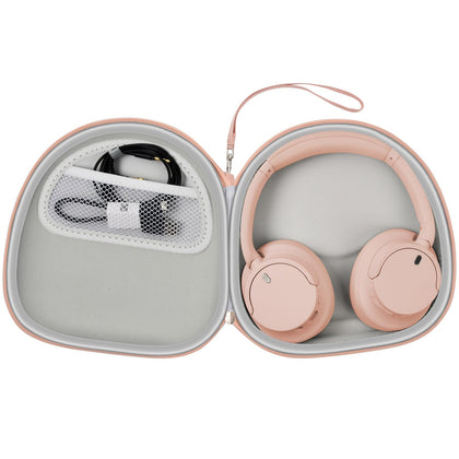 PAIYULE headphone case exterior texture shows durable fabric for travel