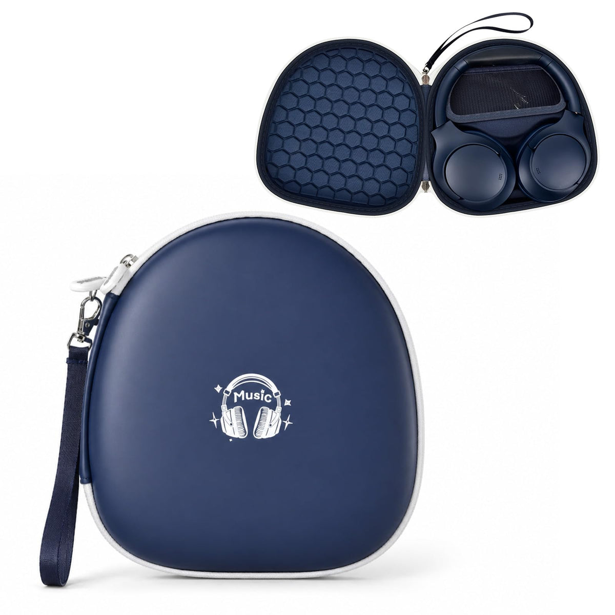 PAIYULE headphone case exterior protecting headphones during travel.
