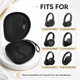 PAIYULE interior cavity cradles headphones for secure transport