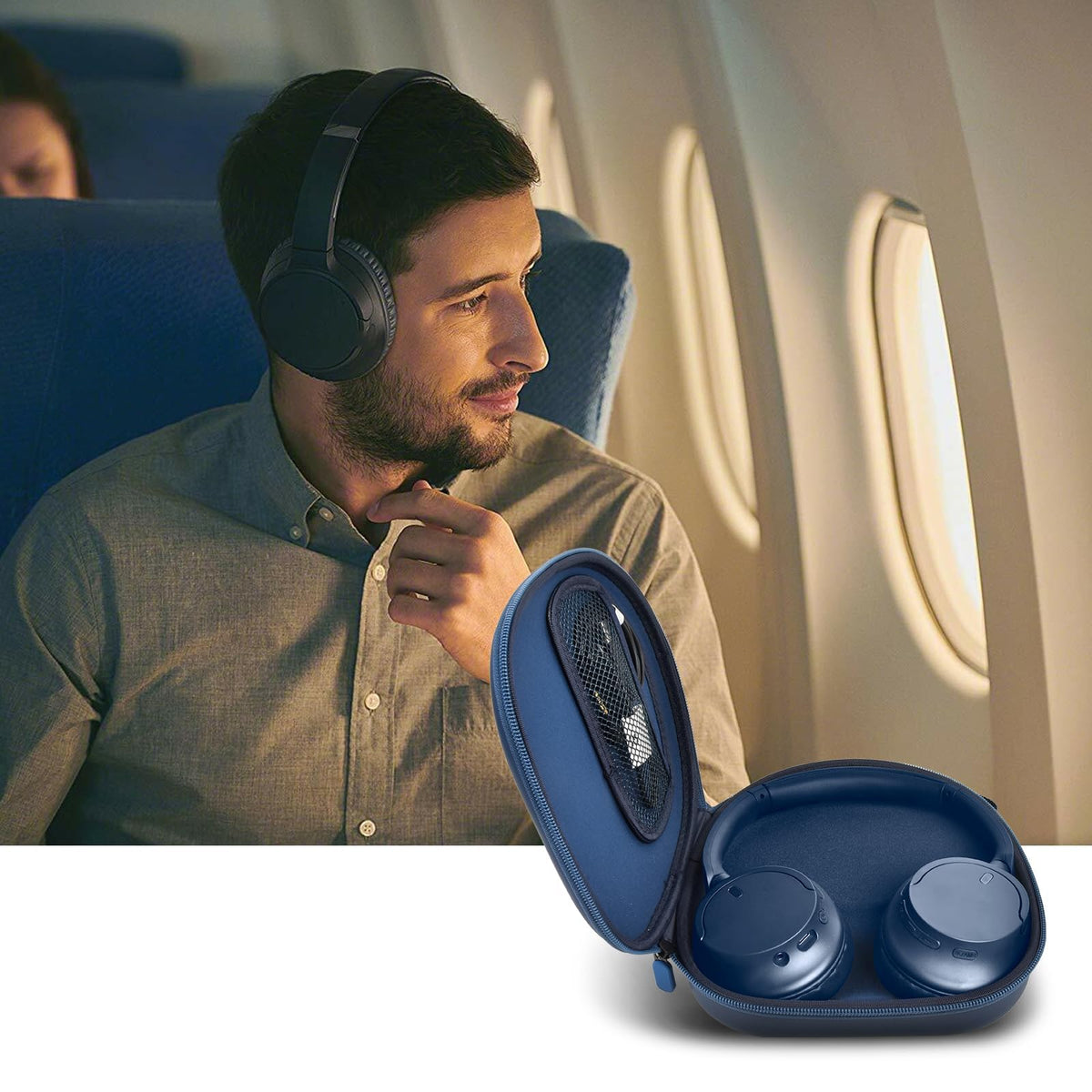PAIYULE case for JBL Tune 720BT safeguards headphones during travel.