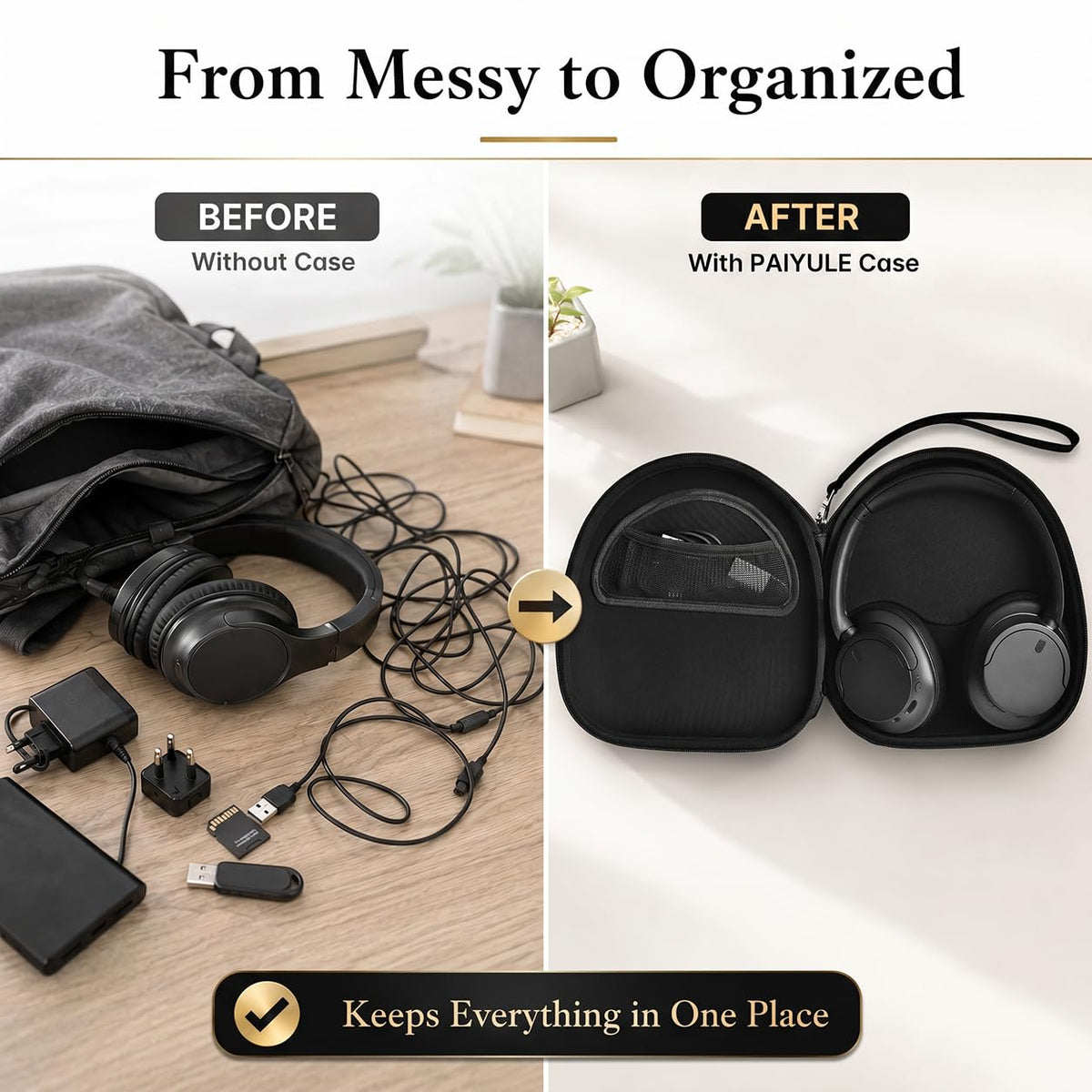 PAIYULE smooth zipper enables easy opening and closing