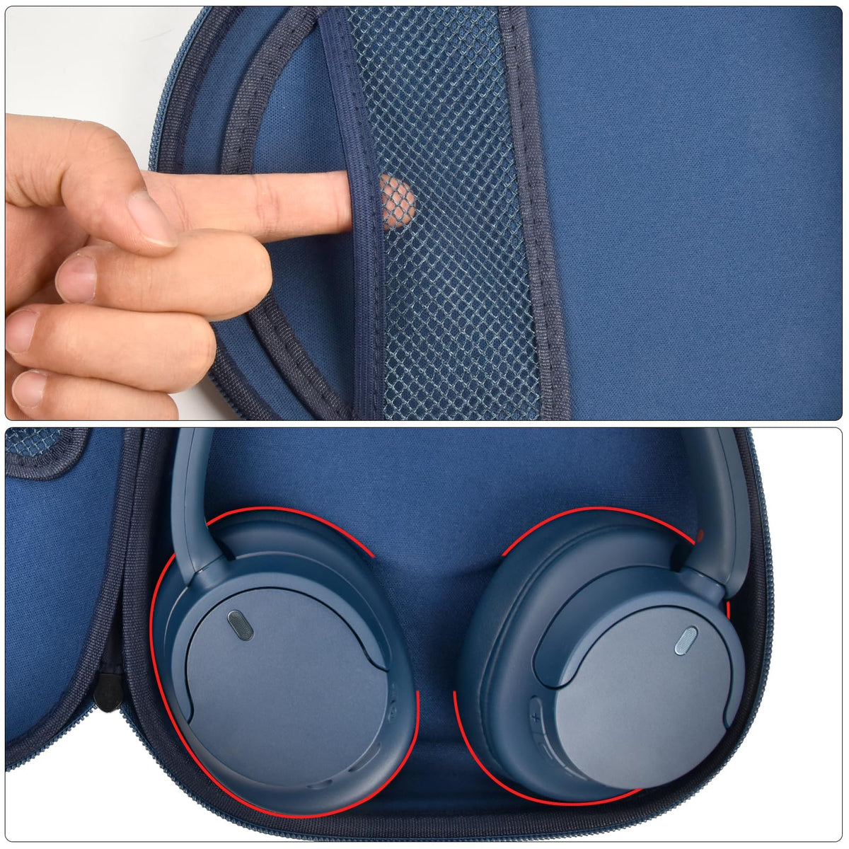 PAIYULE case for Sony WH-1000XM4 with durable shell and reliable zipper.