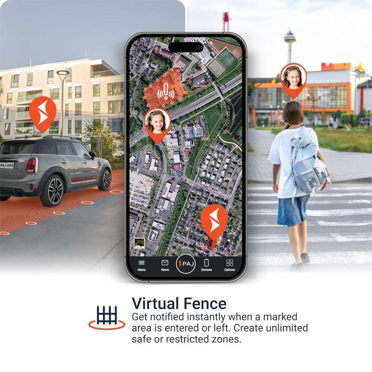 PAJ GPS back label with serials and easy activation benefit