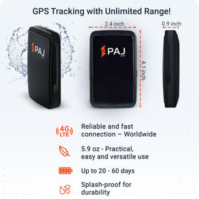 PAJ GPS mounted in car demonstrating vehicle tracking peace-of-mind