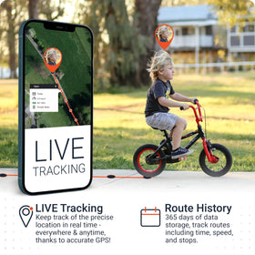 PAJ GPS Easy Finder 4G back and buttons showing durable casing and easy operation