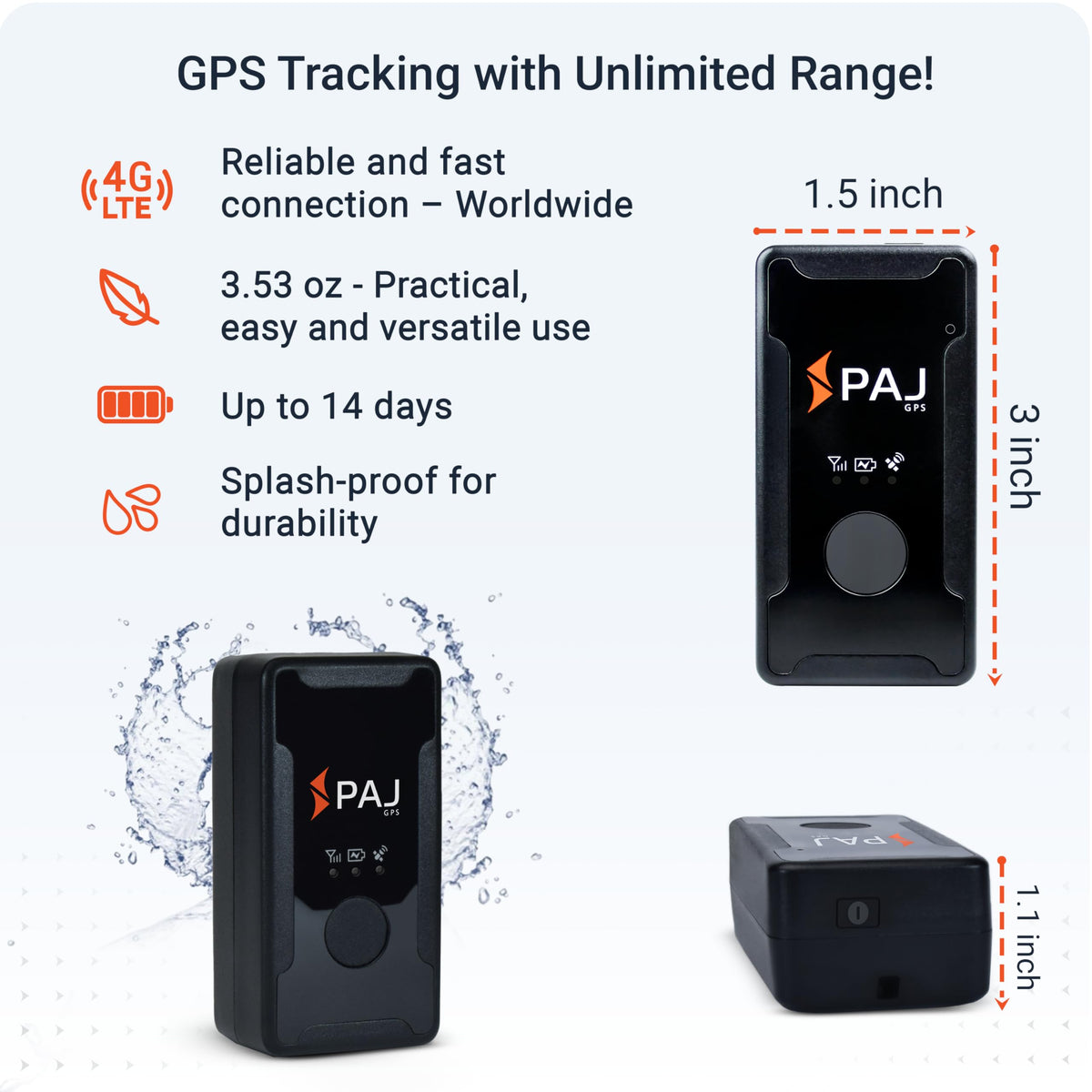 PAJ GPS Easy Finder 4G tucked in a coat pocket showing discreet everyday protection