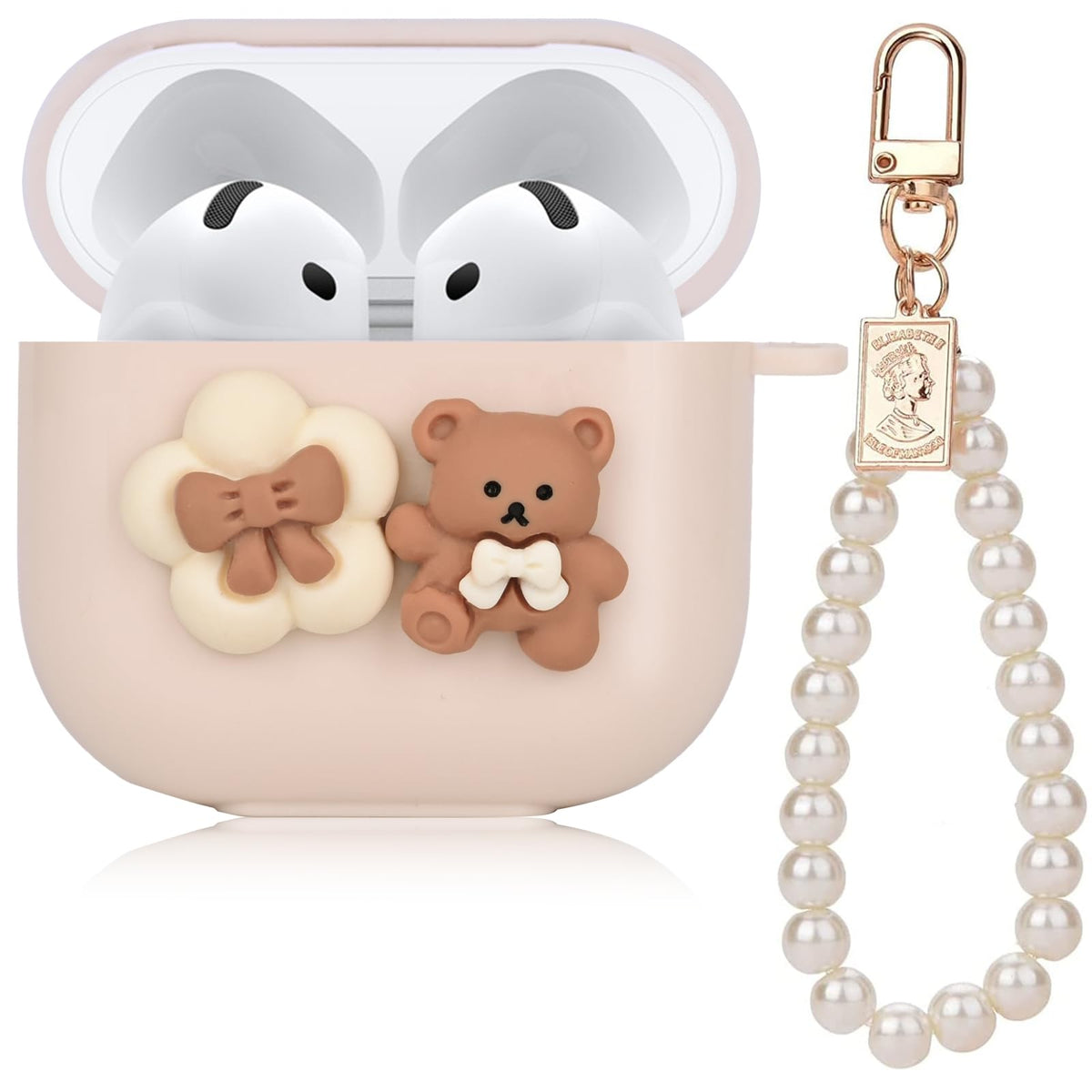 Pajony front view showing cute bear design and full case protection