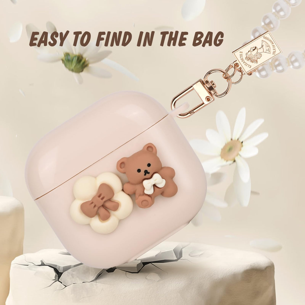 Pajony open case fitted on AirPods 4 showing secure fit