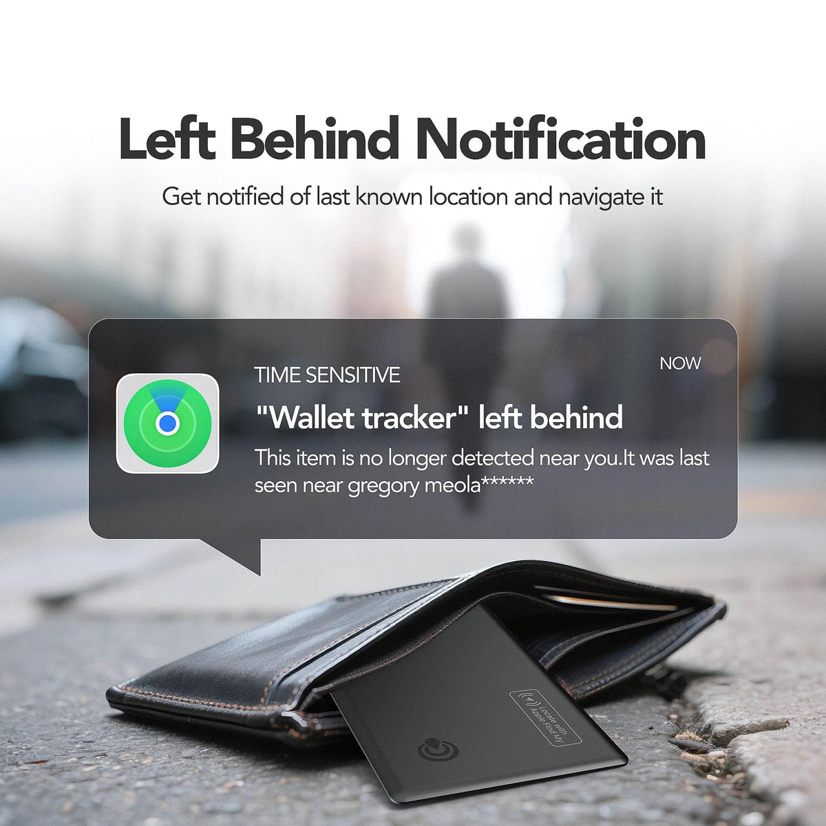 PAKCQNH wallet tracker card beside passport and boarding pass showing travel convenience and security