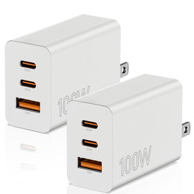 Palawola 65W USB C charger block front view with three ports for versatile charging.