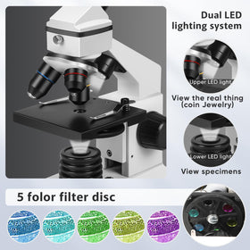 PALOBIL microscope metal-frame design provides sturdy use during classroom experiments.