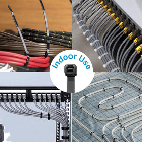 Paloka 16 inch zip ties ideal for DIY cable management.