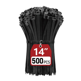 PALOKA zip ties 14-inch 500-pack for quick, secure bundling in workshops.