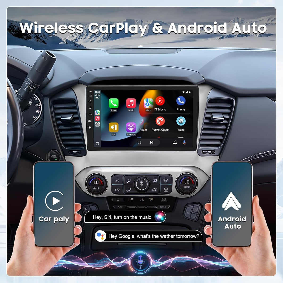PALYXIU 10.1-inch IPS touchscreen with clear, responsive display.