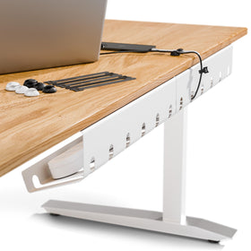pamo front packaging showing three under-desk trays and included ties, organized storage benefit