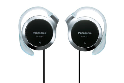 Panasonic RP-HZ47-K clip headphones with slim design for discreet all-day wear