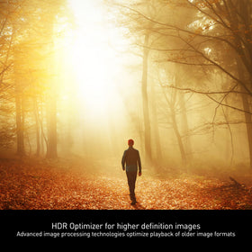 Panasonic DP-UB154P-K HDR formats section illustrates HDR10, HDR10+, and HLG support for flexible viewing.