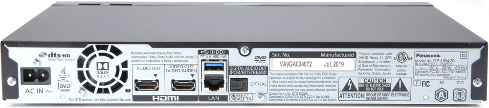 DP-UB420 with HCX processor enhances color processing for clear video.