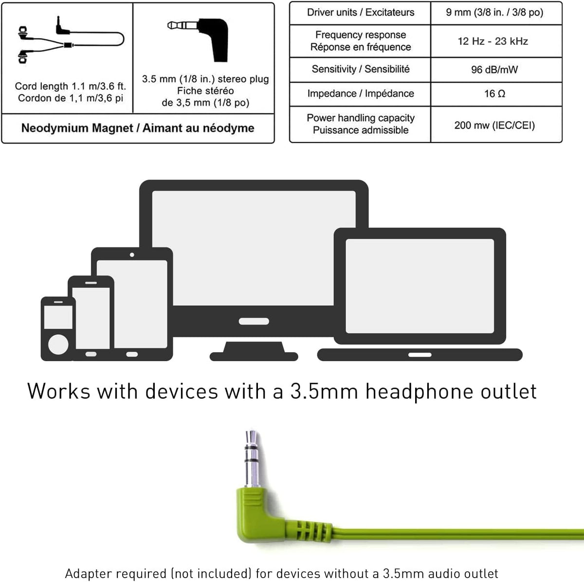 Panasonic stereo jack close-up showing durable connection for reliable audio