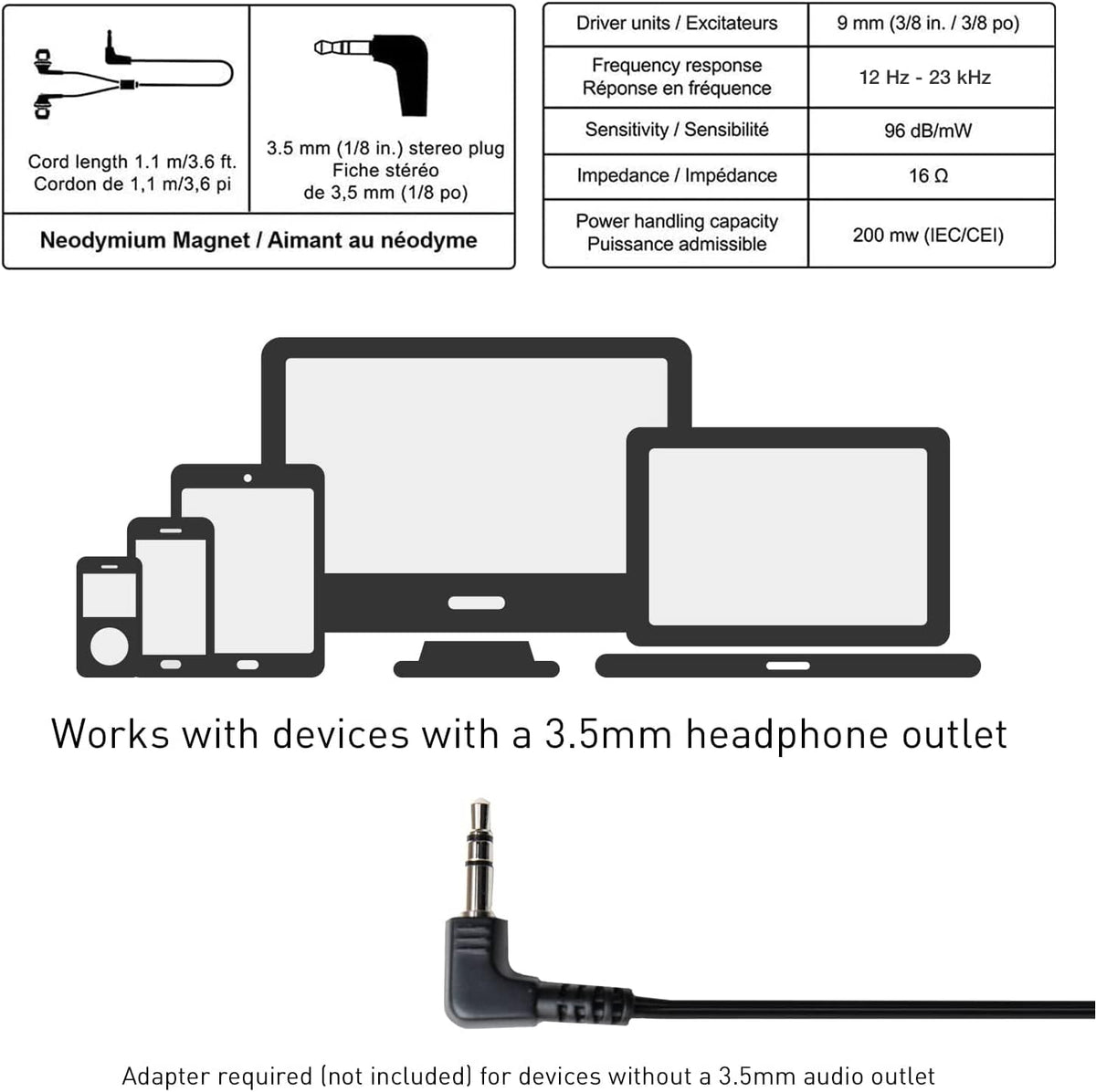 Panasonic ErgoFit works with iPhone and Android devices for versatile use