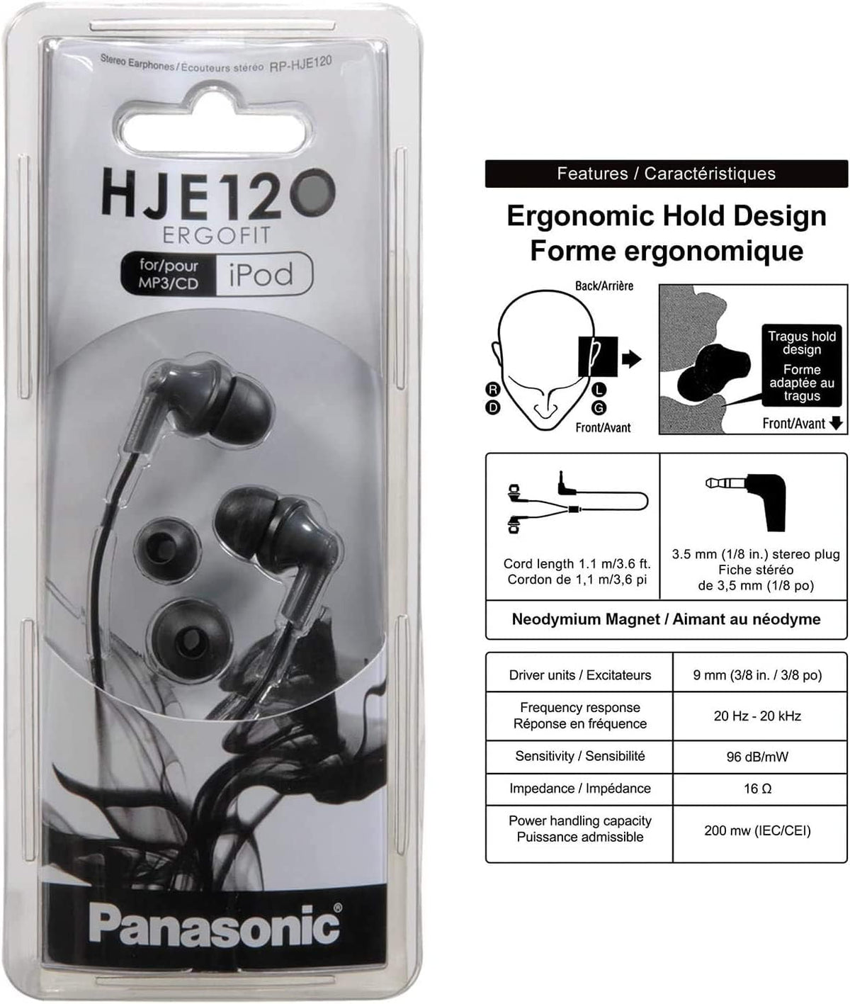 Three tip sizes S/M/L allow a customizable seal.