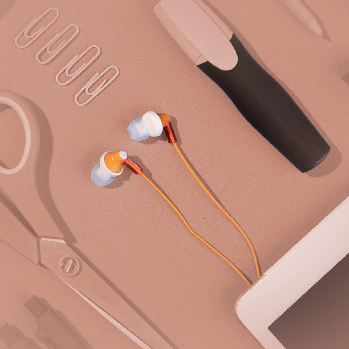 Panasonic ErgoFit ergonomic design conforms to ears for long lasting comfort