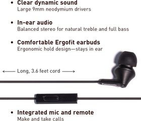 ErgoFit design provides secure, comfortable fit during workouts and commutes.