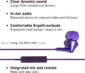 Three earpad sizes for a secure, comfortable fit during workouts