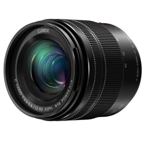 Panasonic LUMIX 12-60mm zoom range covers 24-120mm for everyday shooting.
