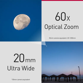 Panasonic LUMIX FZ80D 2,360K-dot LVF offers bright framing in bright sun.