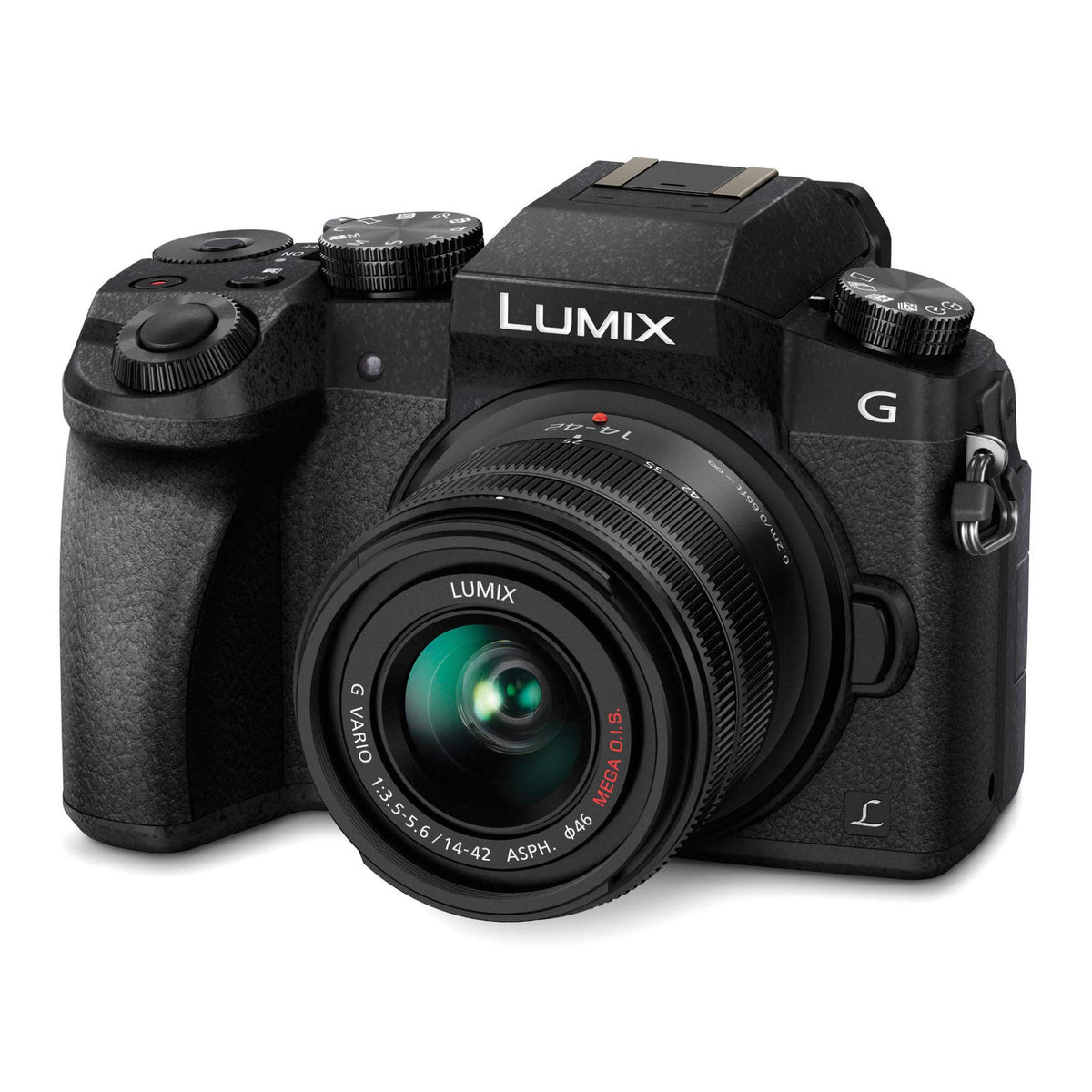Panasonic Lumix G7 back view shows intuitive controls and a bright LCD for framing.