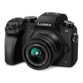 Panasonic Lumix G7 back view shows intuitive controls and a bright LCD for framing.