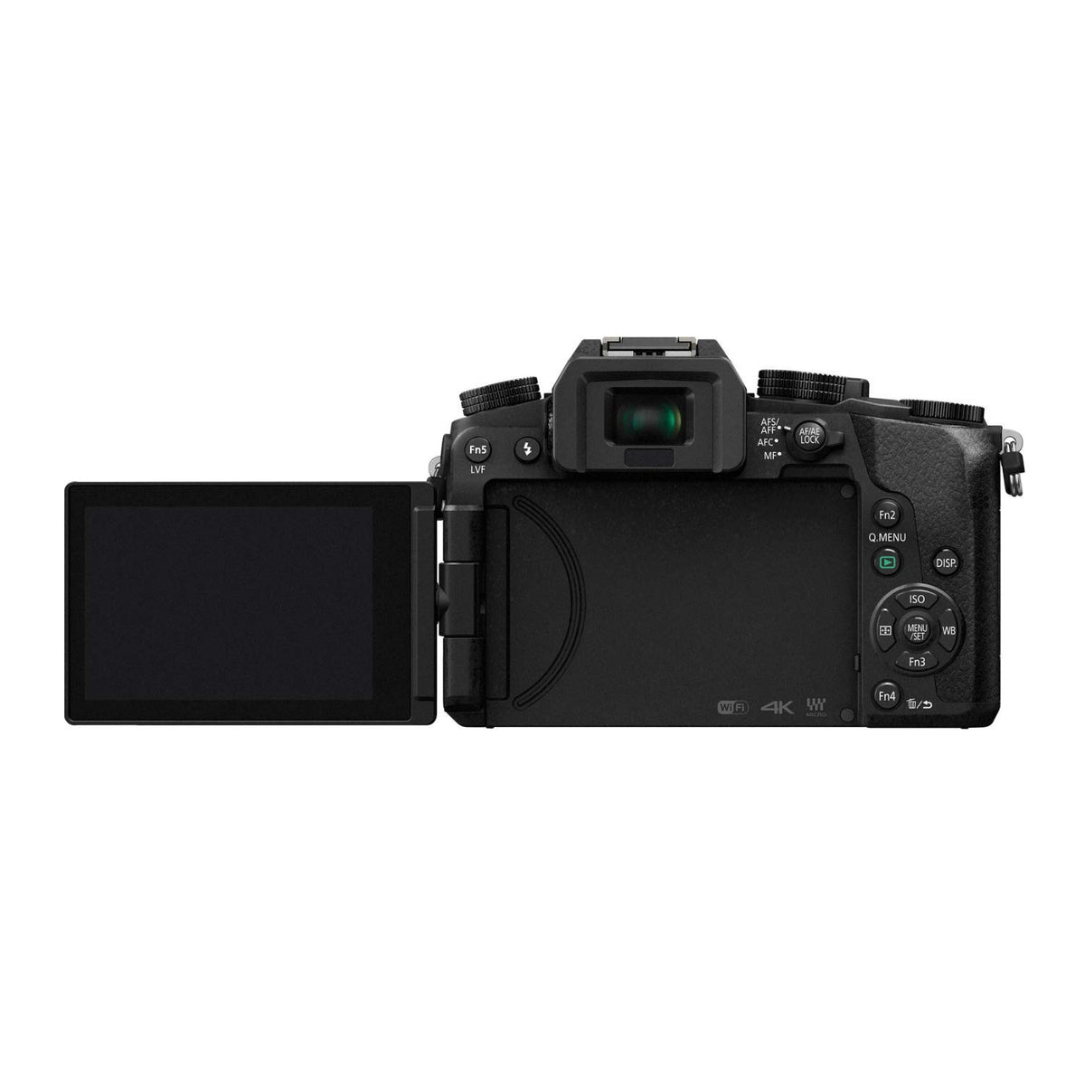 G7 camera with external flash compatibility and accessory options.