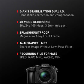 Panasonic LUMIX G85 with 12-60mm lens for versatile travel shots
