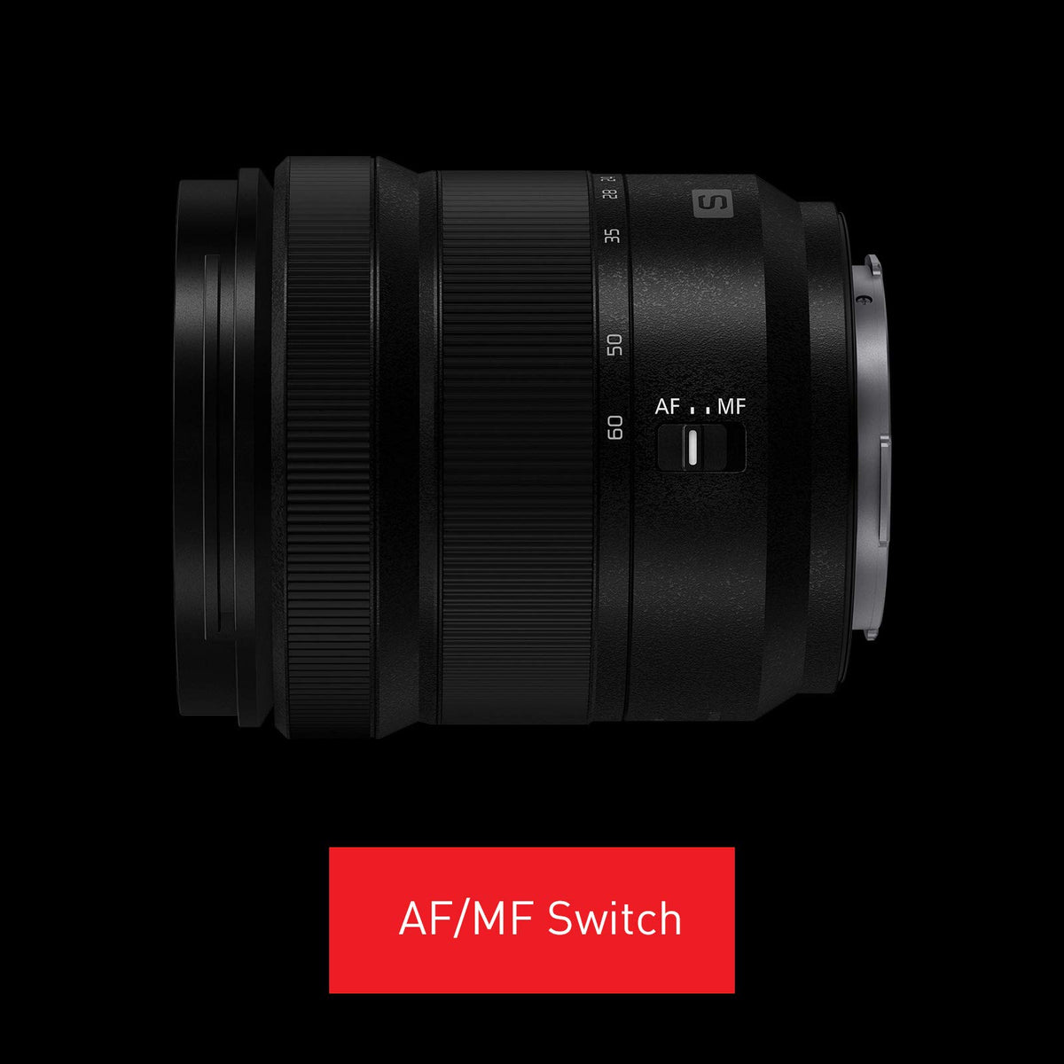 Panasonic LUMIX S 20-60mm lens in hand showing comfortable grip for quick shooting.