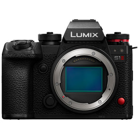 Panasonic Lumix S1II body front view for professional photography and video workflows.