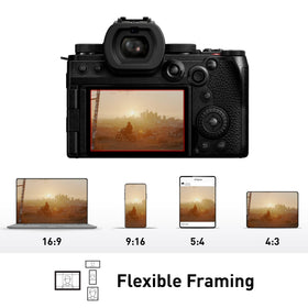 Panasonic LUMIX S5II unlimited video recording thanks to heat dispersion system.