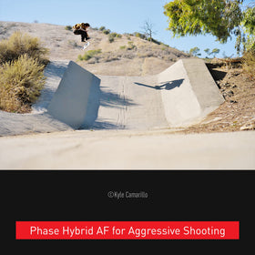 Panasonic LUMIX S5IIX active-I.S. stabilization smooths handheld video.