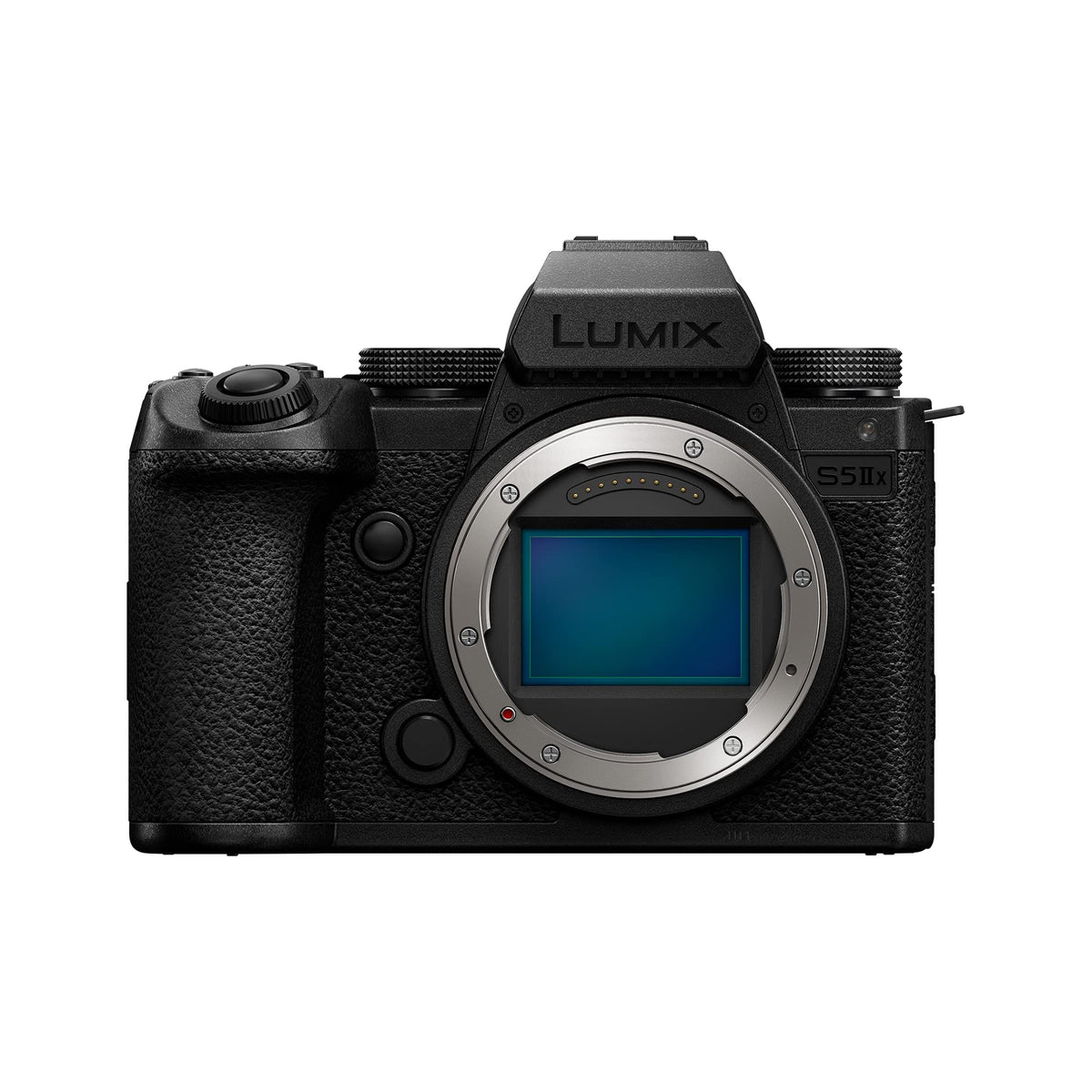 Panasonic LUMIX S5IIX body-front for quick shooting in any light.