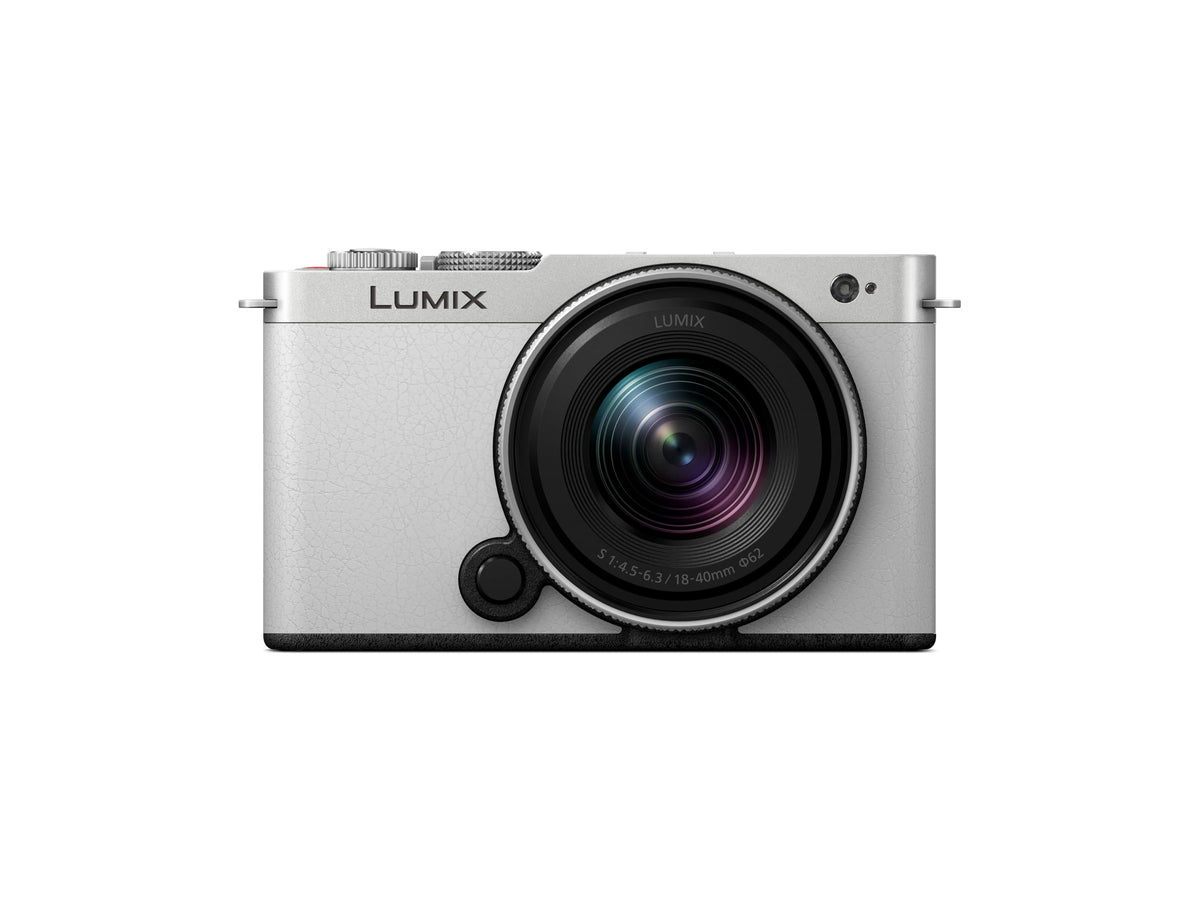 Panasonic LUMIX S9 front view, compact travel-ready body for on-the-go photography.