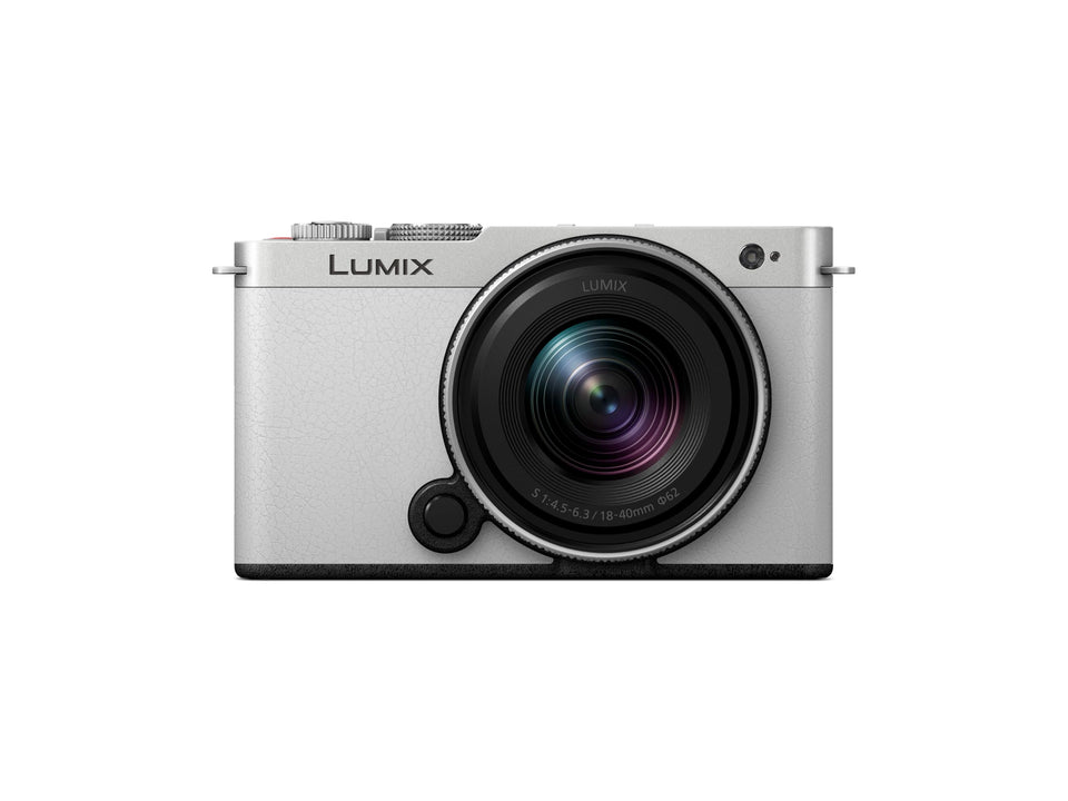 Panasonic LUMIX S9 front view, compact travel-ready body for on-the-go photography.