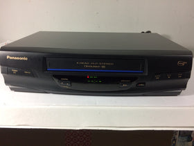 Panasonic PV-V4520 illuminated remote for easy control in dim rooms.