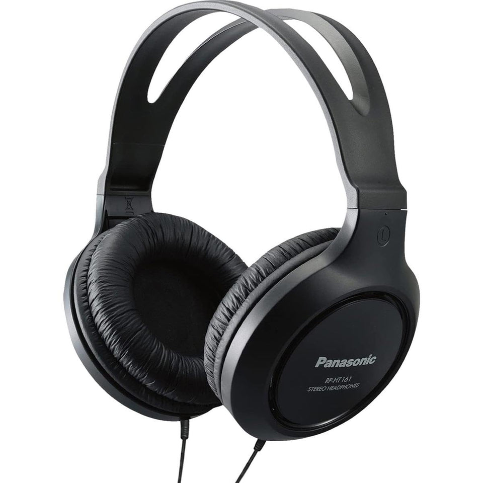Panasonic RP-HT161-K over-ear headphones for immersive listening with clear sound