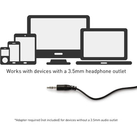 Plush earpads cushion ears for long, comfortable sessions