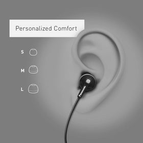 Panasonic ErgoFit earbud tip texture close-up showing soft silicone comfort
