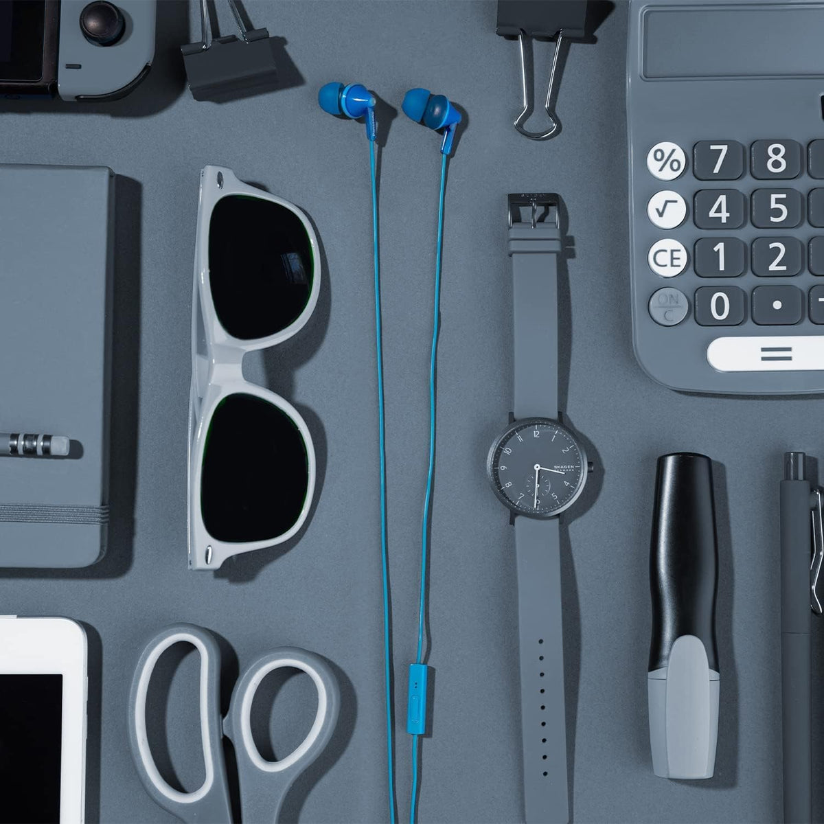 Panasonic ErgoFit worn by commuter, Panasonic earbuds provide convenient mobile audio