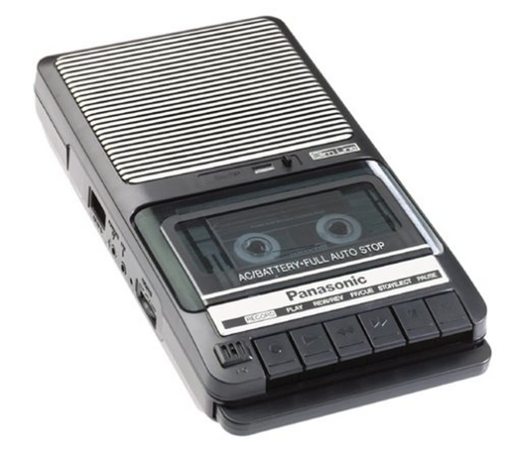 Panasonic RQ2102 portable cassette recorder with built-in mic for on-the-go recording