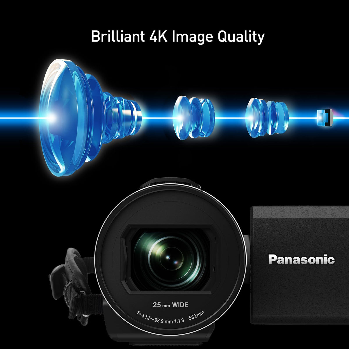 Panasonic VX3 5-Axis Hybrid O.I.S+ stabilizes handheld video on the move