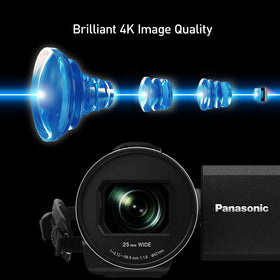 Panasonic VX3 5-Axis Hybrid O.I.S+ stabilizes handheld video on the move